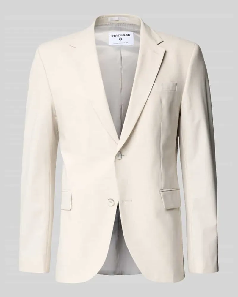 Strellson Slim Fit Anzugsakko mit Pattentaschen Modell 'AIDAN3 Offwhite