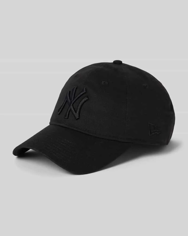New Era Basecap mit Label-Stitching Black