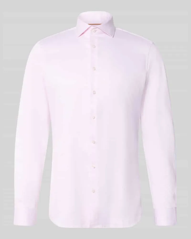 JAKE*S Super Slim Fit Businesshemd in Premiumqualität Hellrosa