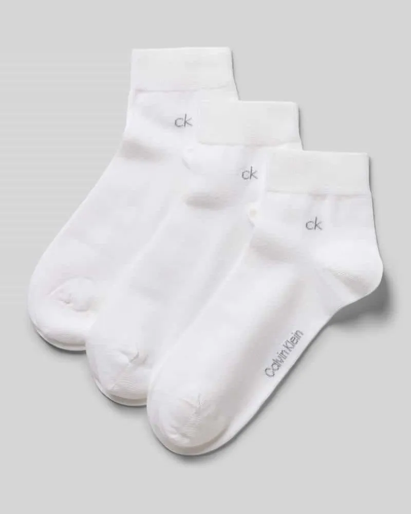 Calvin Klein Socken aus Baumwoll-Mix im 3er-Pack Weiss