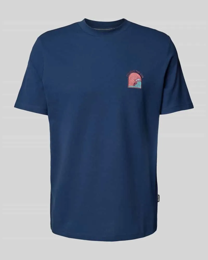 Blend T-Shirt mit Motiv- und Statement-Stitching Modell 'JOBBE 