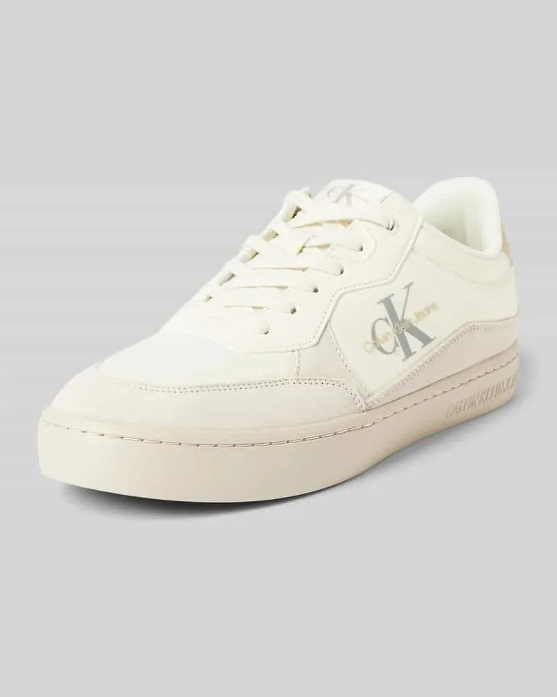 Calvin Klein Ledersneaker mit Label-Details Modell 'CLASSIC CUPSOLE LOW MIX 