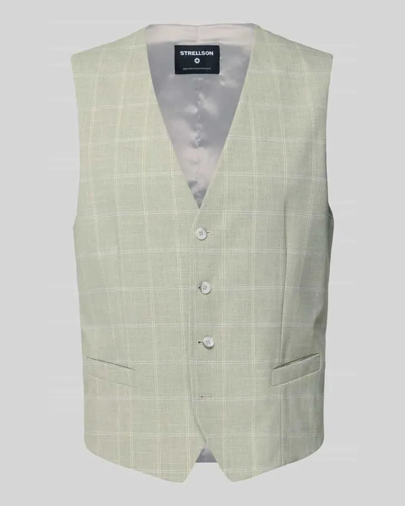 Strellson Slim Fit Anzugweste mit Knopfleiste 