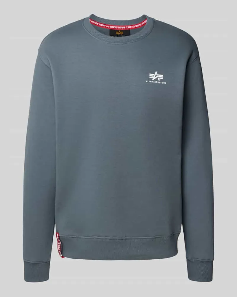 Alpha Industries Sweatshirt mit Label-Print 