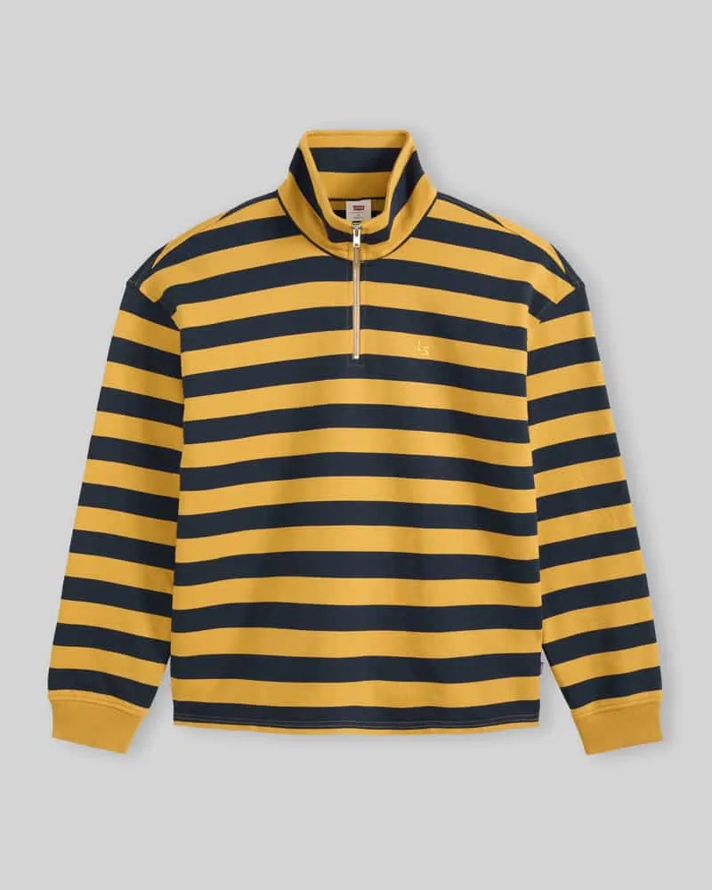 Levi's Relaxed Fit Sweatshirt aus reiner Baumwolle Modell 'Cameron Gelb