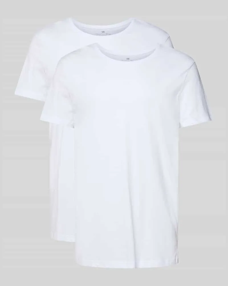 Christian Berg T-Shirt aus reiner Baumwolle im 2er-Pack Weiss