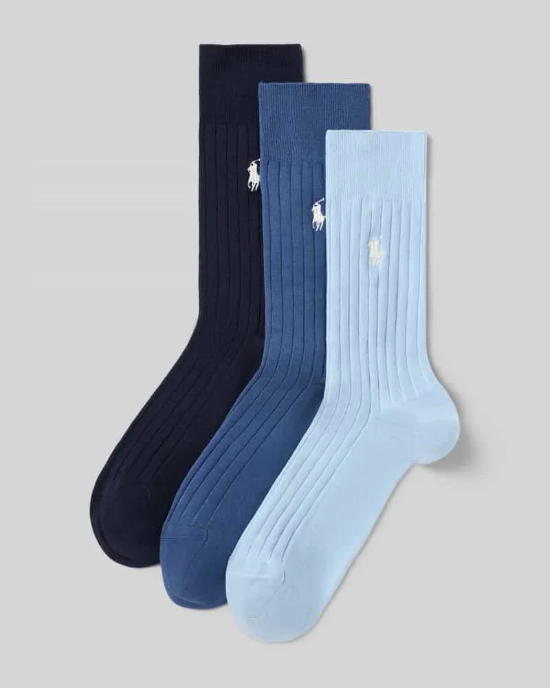Ralph Lauren Socken aus Baumwoll-Mix im 3er-Pack Jeansblau