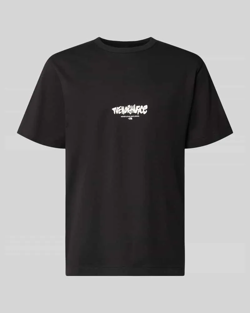 The North Face Relaxed Fit T-Shirt aus reiner Baumwolle mit Logo-Print Black