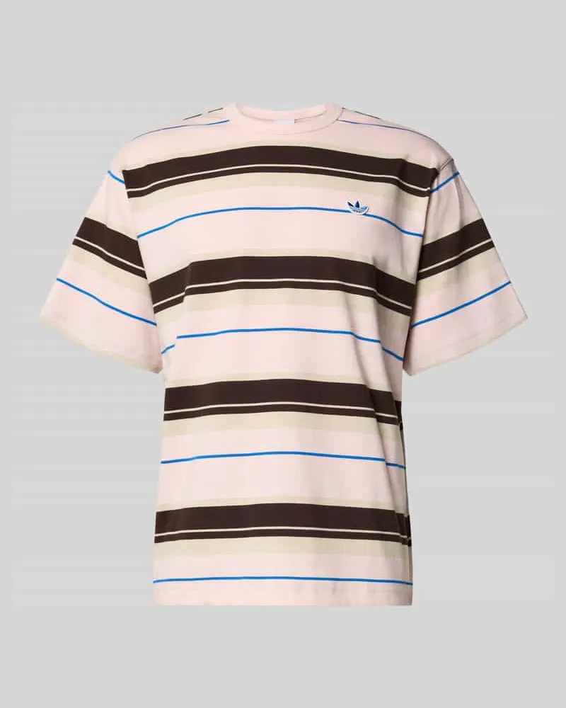 adidas Regular Fit T-Shirt aus reiner Baumwolle Hellrosa