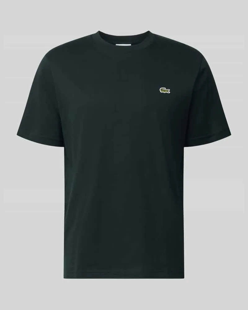 Lacoste Regular Fit T-Shirt aus reiner Baumwolle Dunkelgruen