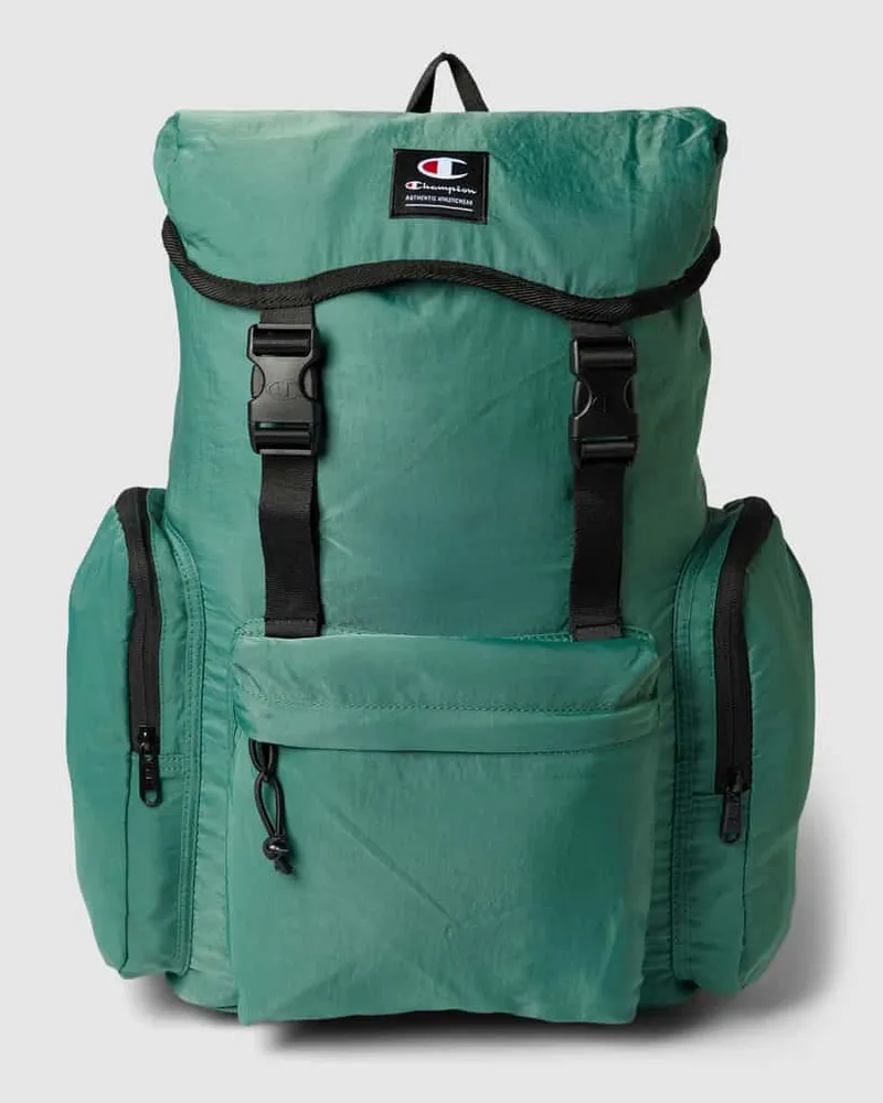 Champion Rucksack mit Label-Patch Dunkelgruen