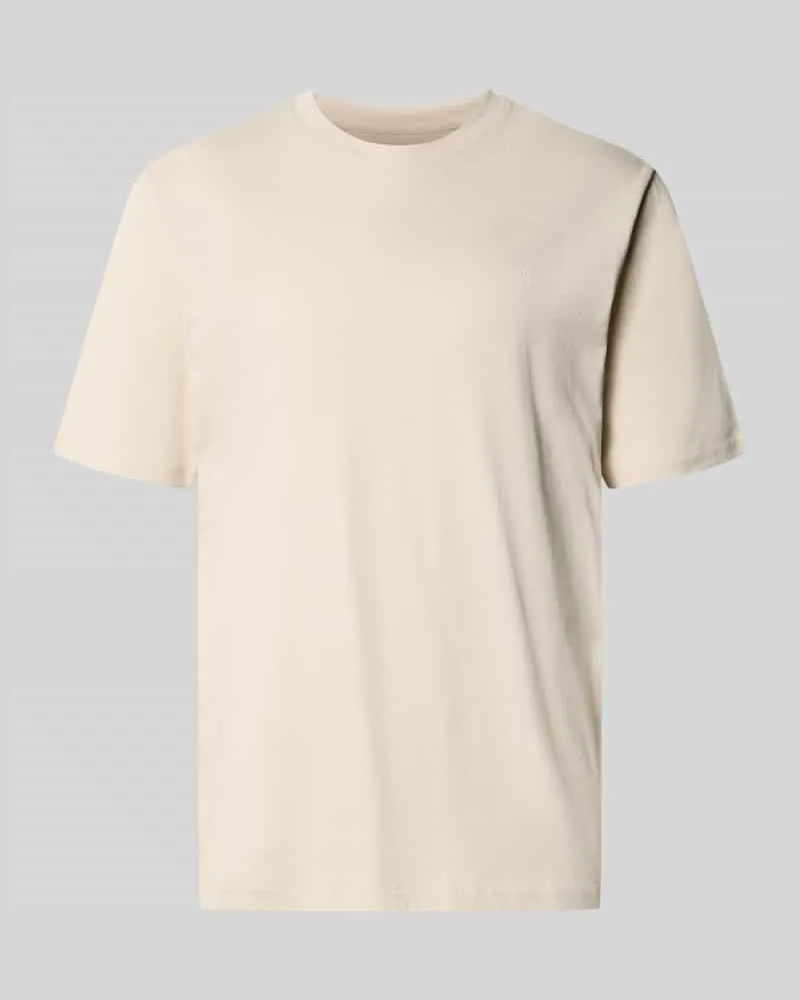 Marc O'Polo Regular Fit T-Shirt aus reiner Baumwolle Beige