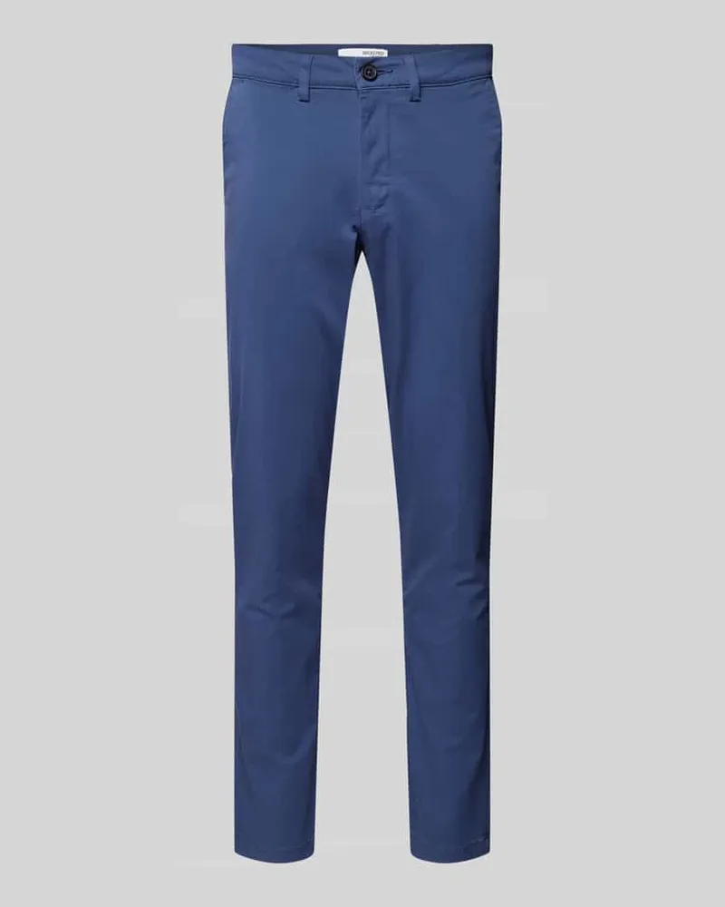 Selected Homme Slim Fit Stoffhose mit französischen Eingrifftaschen 