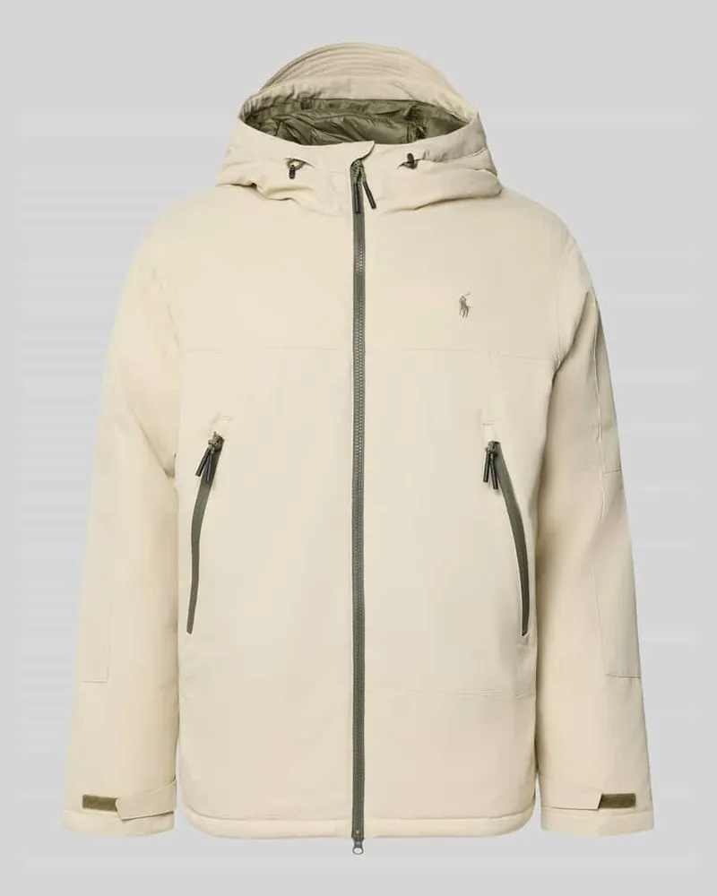 Ralph Lauren Jacke mit Zweiwege-Reißverschluss und Ärmelriegeln Sand