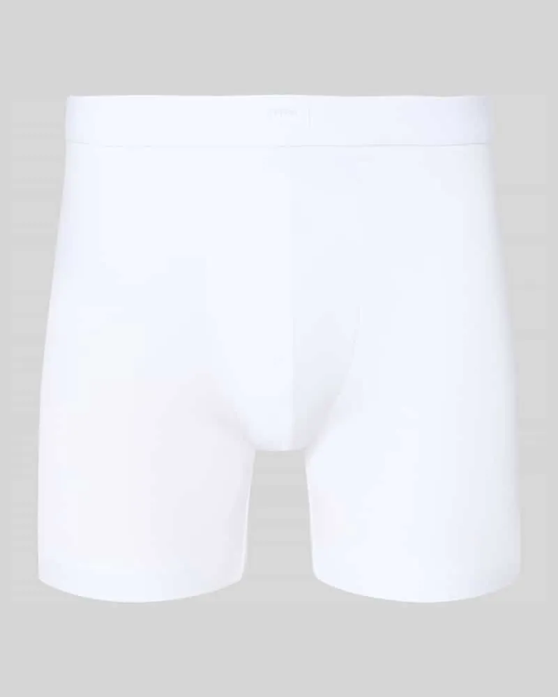 Mey Trunks mit elastischem Bund und Label-Patch Weiss