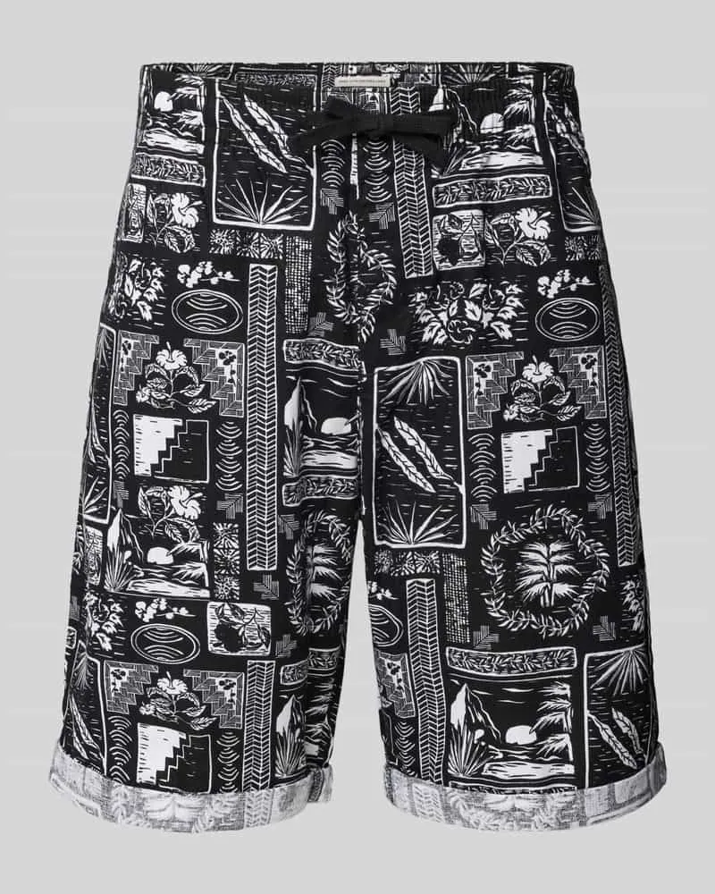 Tom Tailor Relaxed Fit Bermudas aus Leinen-Baumwoll-Mix 