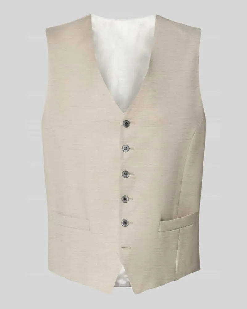 JOOP! Weste aus Viskose Modell 'Weazer Sand