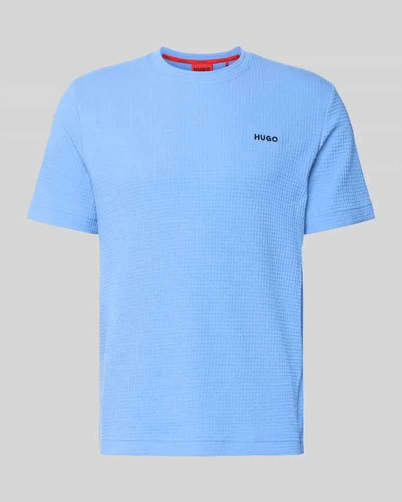 HUGO BOSS Herren T-Shirt aus Baumwoll-Mix Modell 'AUSTIN Blau