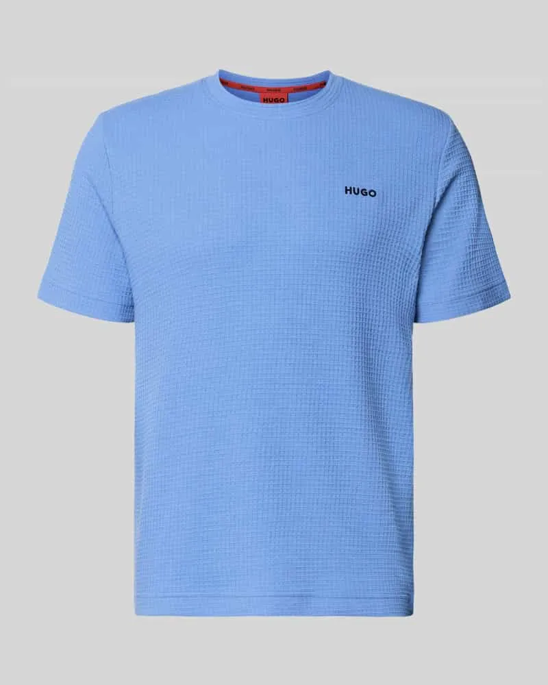 HUGO BOSS Herren T-Shirt aus Baumwoll-Mix Modell 'AUSTIN Blau