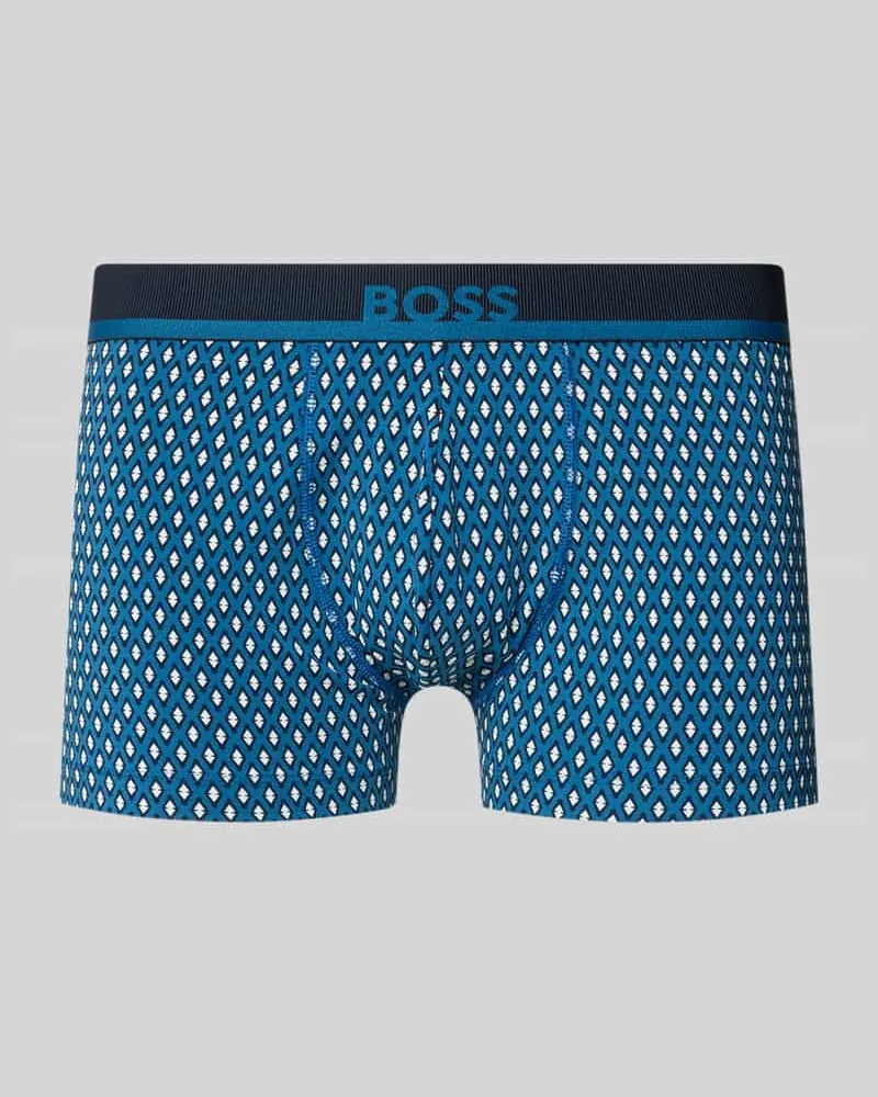HUGO BOSS Regular Fit Trunks aus Baumwoll-Mix Modell 'TRUNK 365 Blau