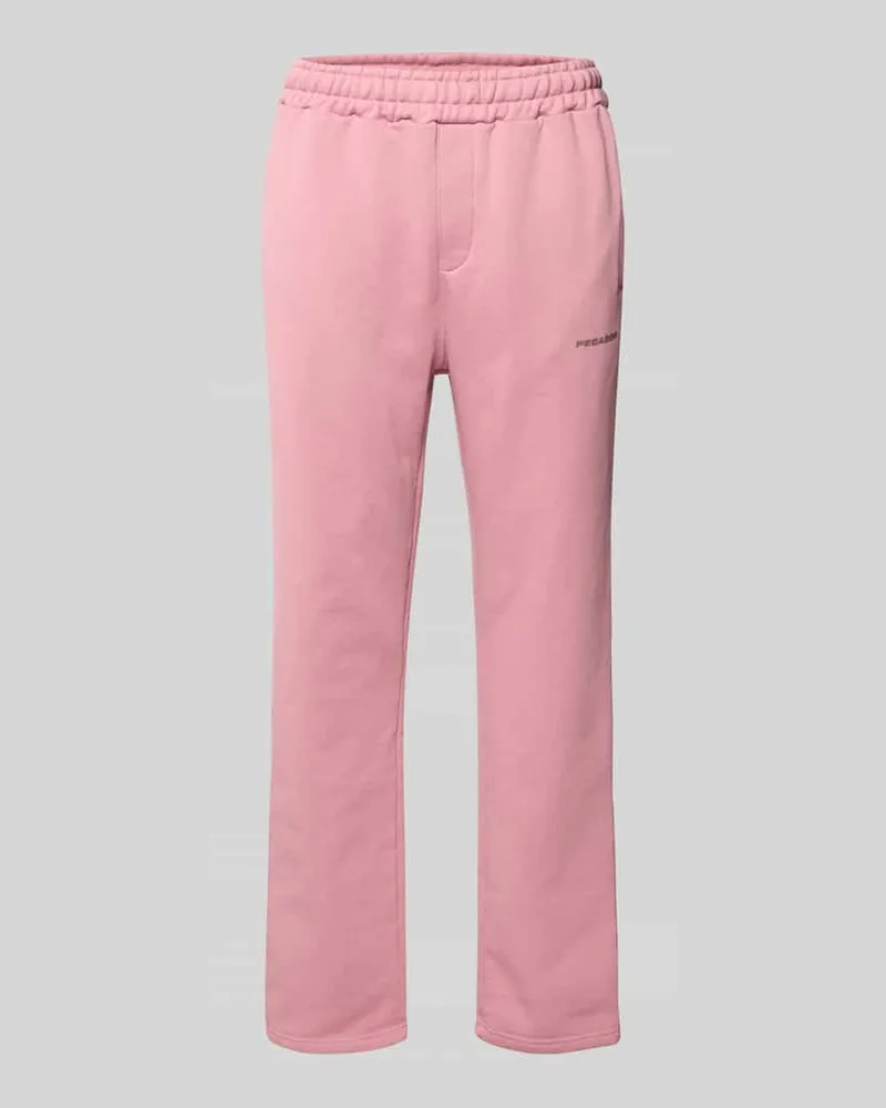 PEGADOR Sweatpants mit elastischem Bund Altrosa