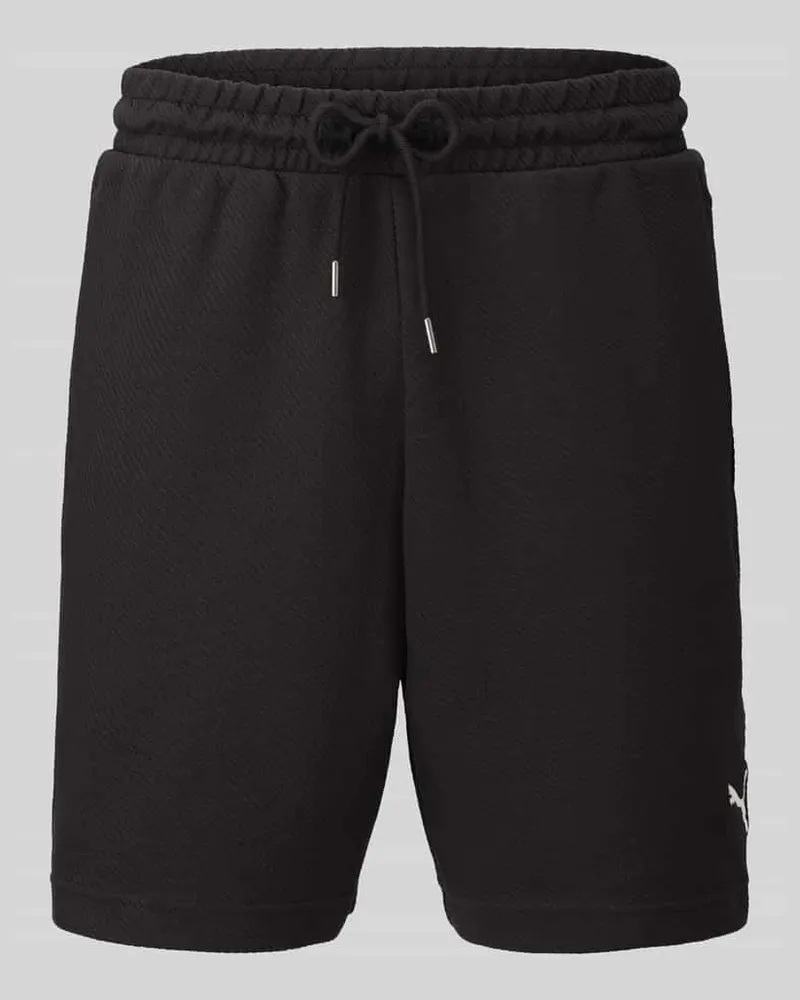 Puma Relaxed Fit Sweatshorts aus Baumwoll-Mix 'ESS ELEVATED Black