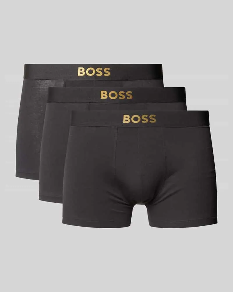 HUGO BOSS Pants mit elastischem Bund im 3er-Pack Marine