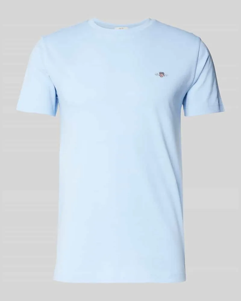 Gant Slim Fit T-Shirt mit Label-Stitching 