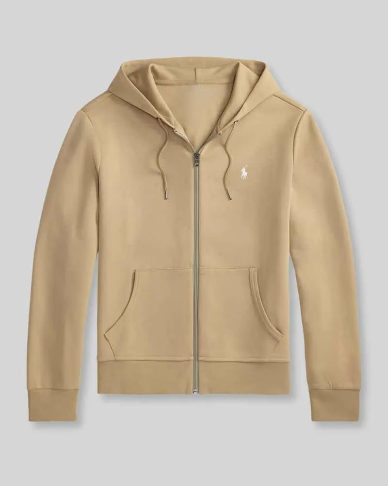 Ralph Lauren Regular Fit Sweatjacke aus Baumwoll-Mix Beige