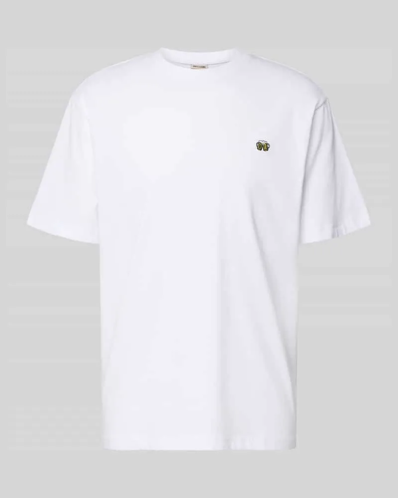 Only & Sons Relaxed Fit T-Shirt aus reiner Baumwolle Modell 'FRED Offwhite