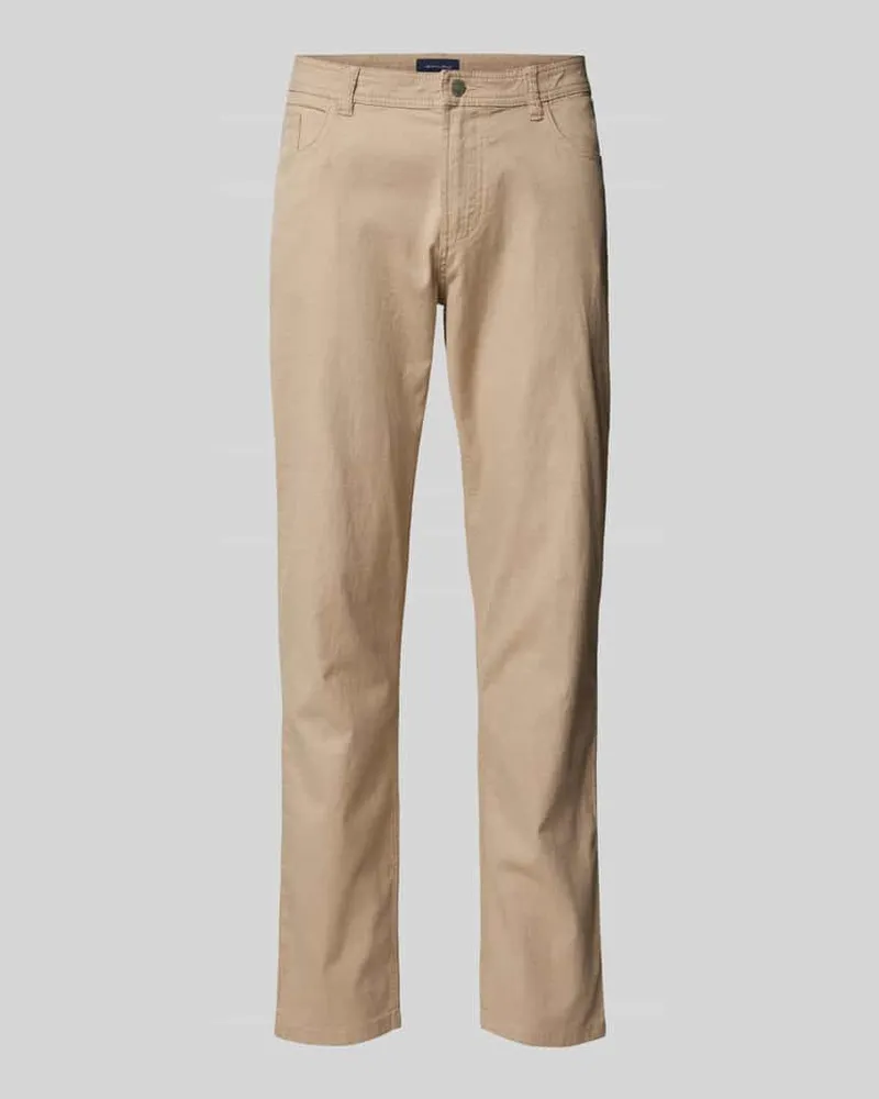 Christian Berg Tapered Fit Chino mit Strukturmuster 