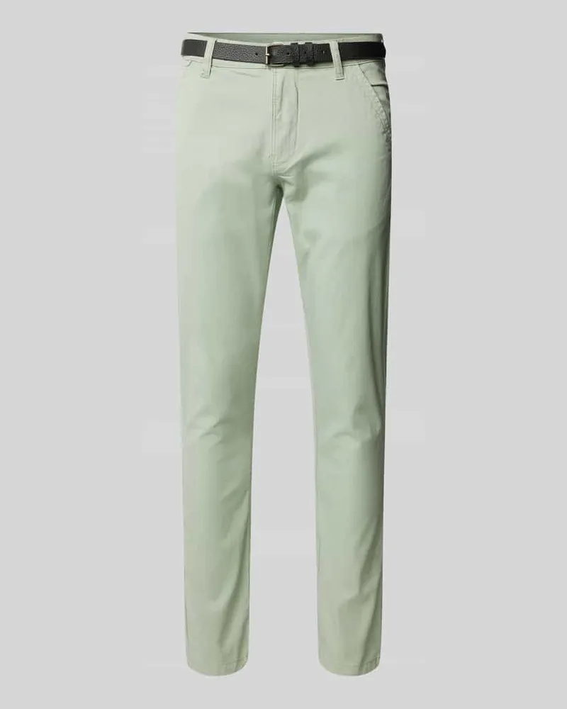 Lindbergh Classic Stretch Fit Chino mit Gürtel 