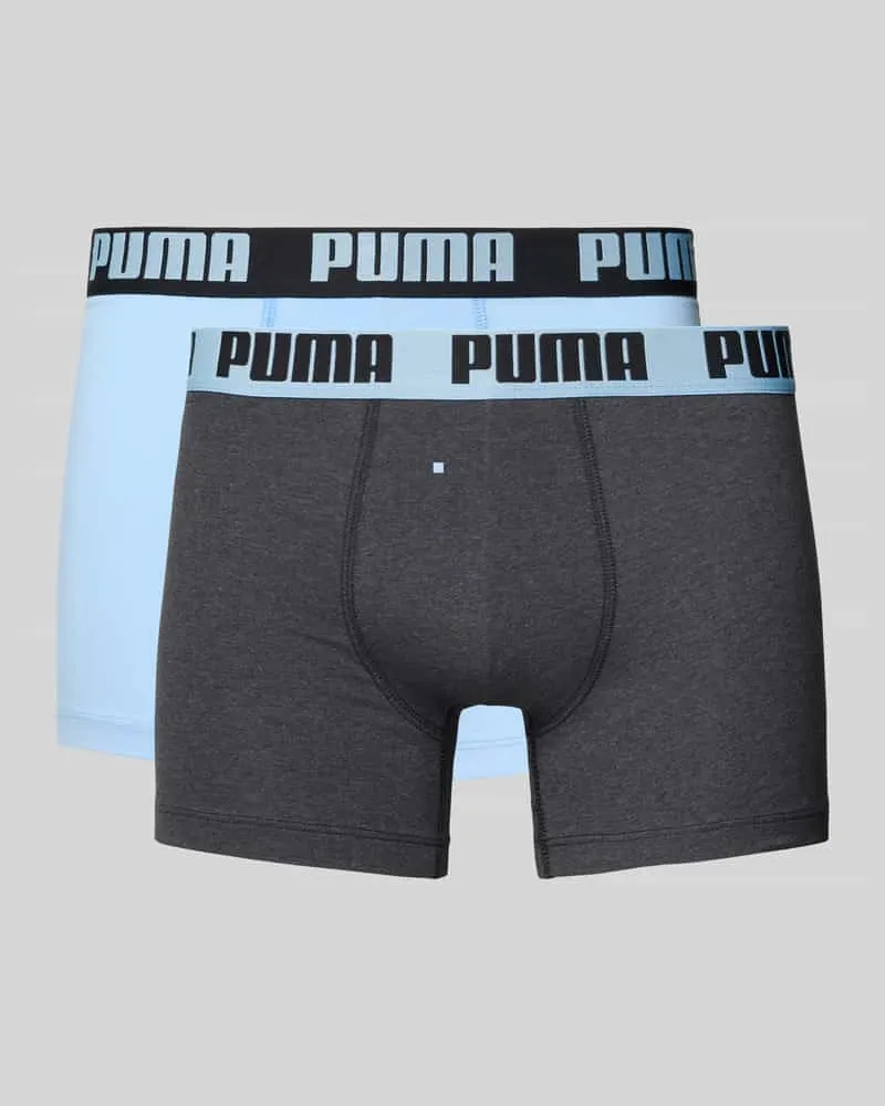 Puma Trunks mit elastischem Logo-Bund im 2er-Pack 