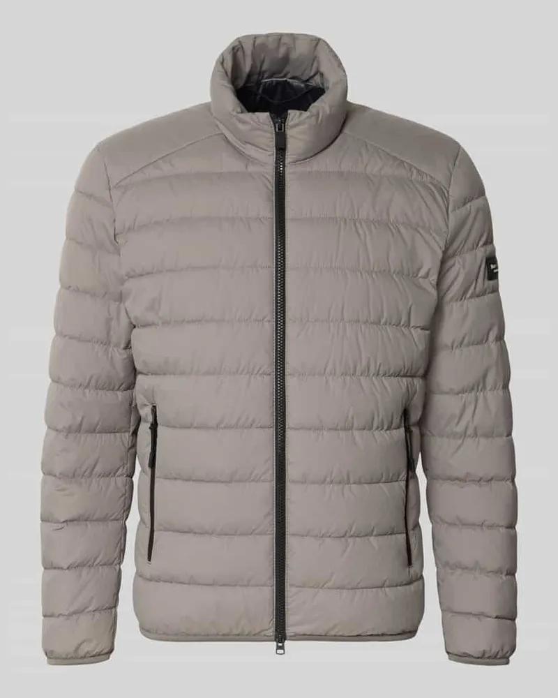 Marc O'Polo Regular Fit Steppjacke mit Zweiwege-Reißverschluss Hellgrau
