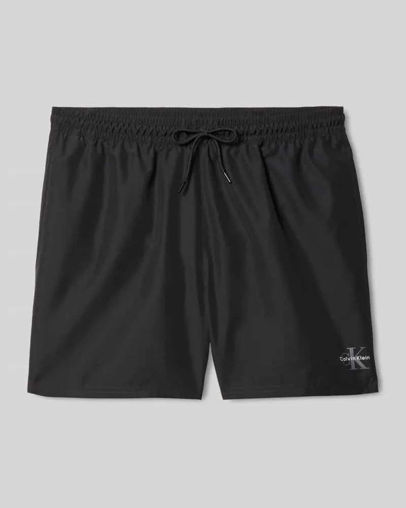 Calvin Klein Badeshorts mit Logo Detail Black