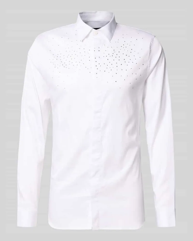 Armani Exchange Regular Fit Freizeit-Hemd mit Knopfleiste Modell 'CAMICIA 