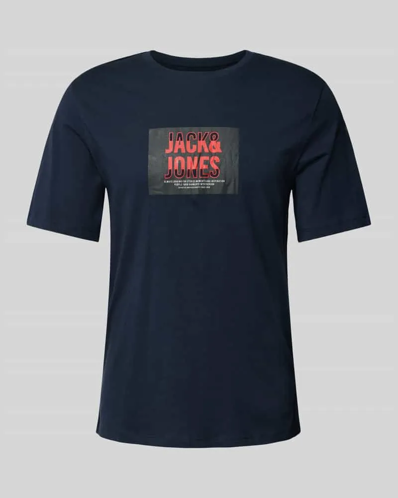 Jack & Jones T-Shirt mit Label-Print Modell 'HUDSON 