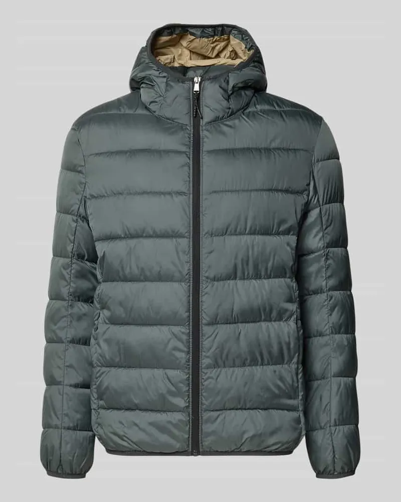 McNeal Steppjacke mit Kapuze und Reißverschluss Oliv