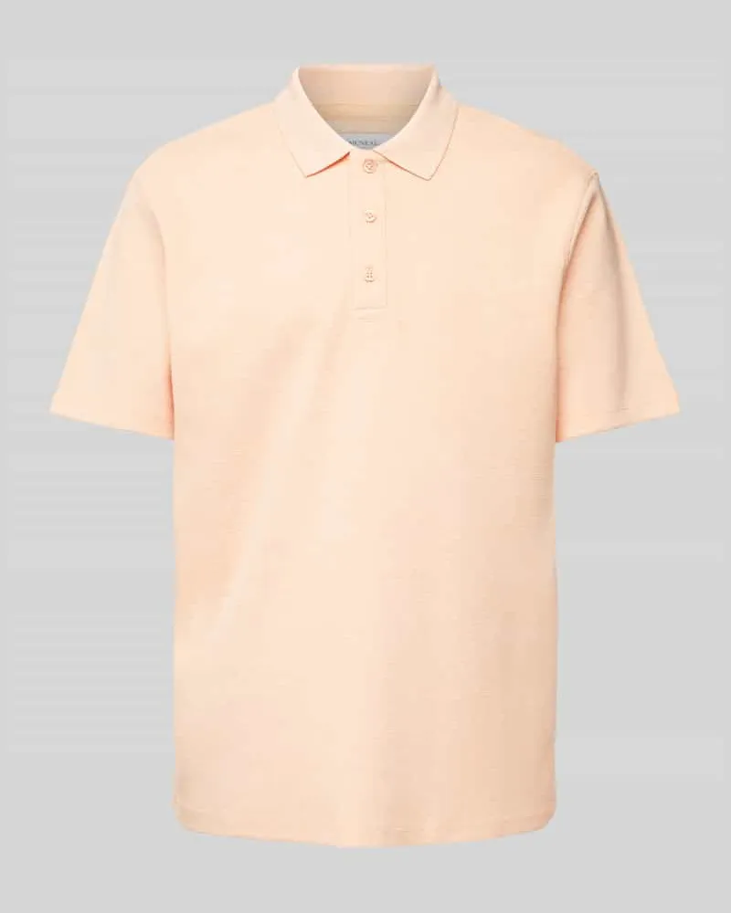 McNeal Regular Fit Poloshirt mit kurzer Knopfleiste 