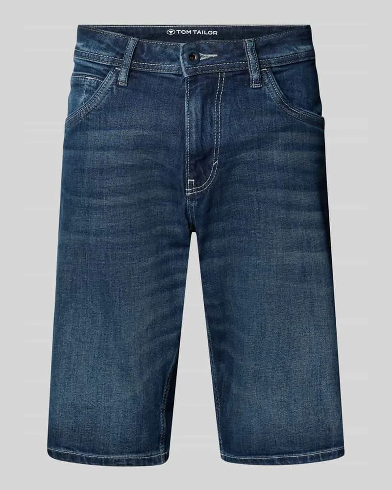 Tom Tailor Slim Fit Jeansshorts aus Baumwoll-Mix Modell 'JOSH 