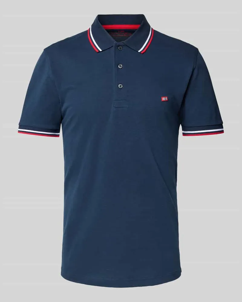 Christian Berg Poloshirt mit Label-Stitching 
