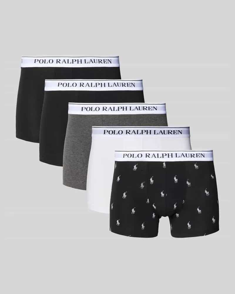 Ralph Lauren Trunks mit elastischem Logo-Bund im 5er-Pack 