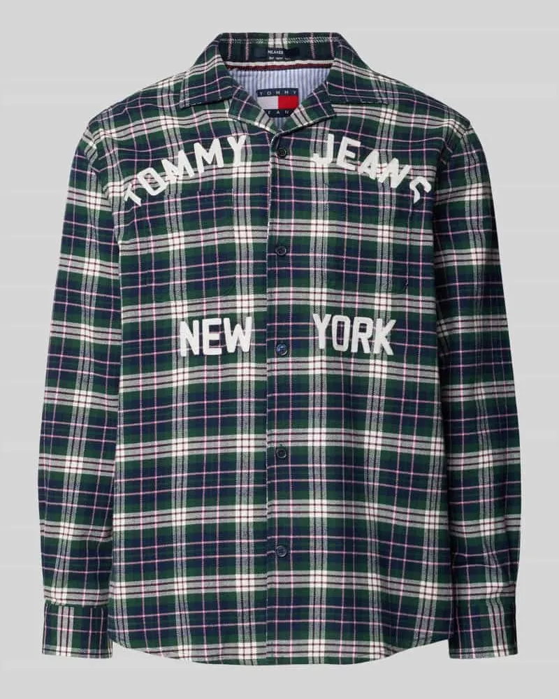 Tommy Hilfiger Relaxed Fit Freizeithemd aus reiner Baumwolle Dunkelgruen