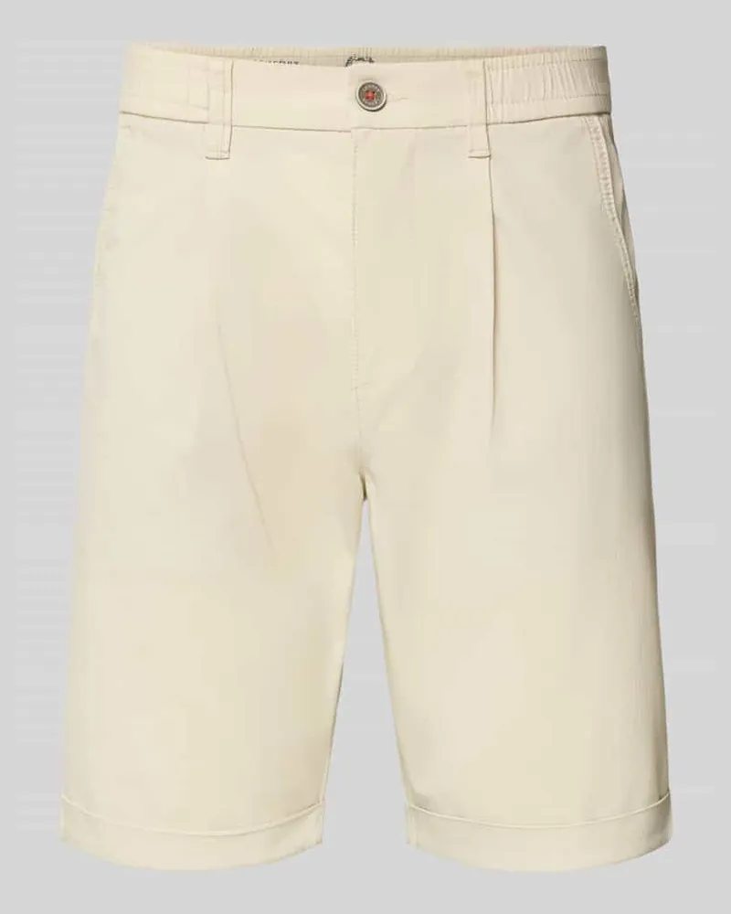 Lerros Chino Shorts mit Gesäßleistentaschen Offwhite