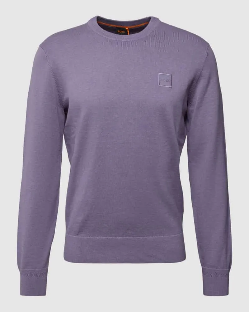 HUGO BOSS Strickpullover aus Baumwoll-Kaschmir-Mix Modell 'Kanovano 