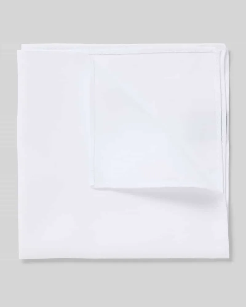 Monti Einstecktuch aus Baumwolle Weiss