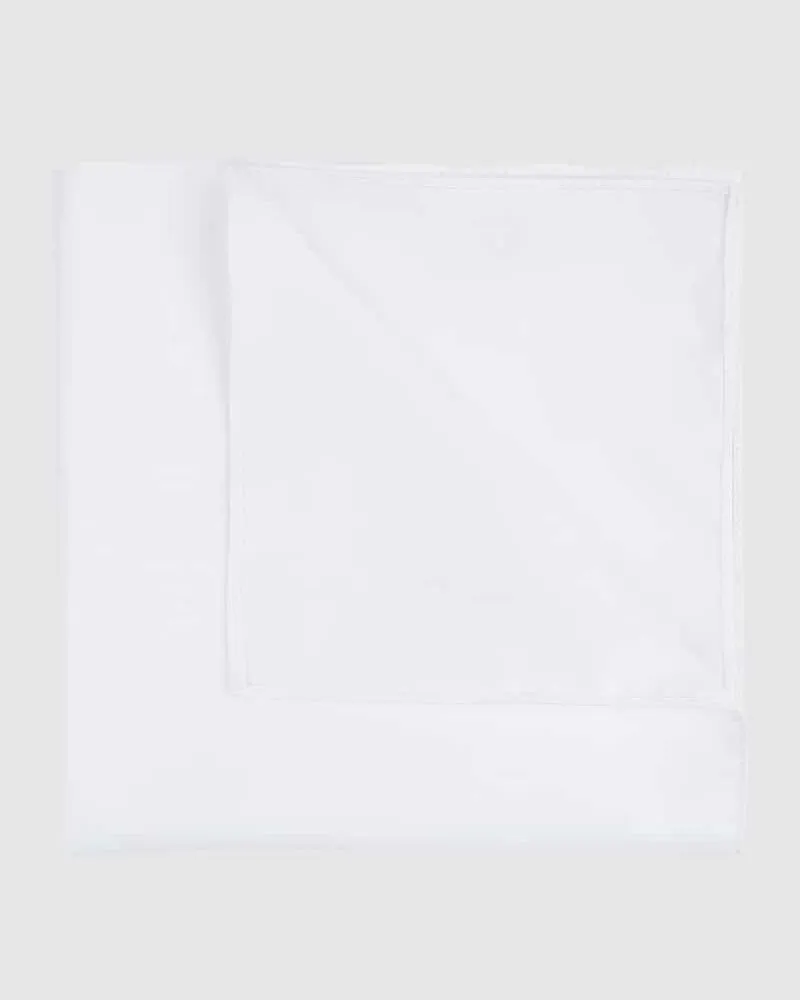 Monti Einstecktuch aus Baumwolle Weiss