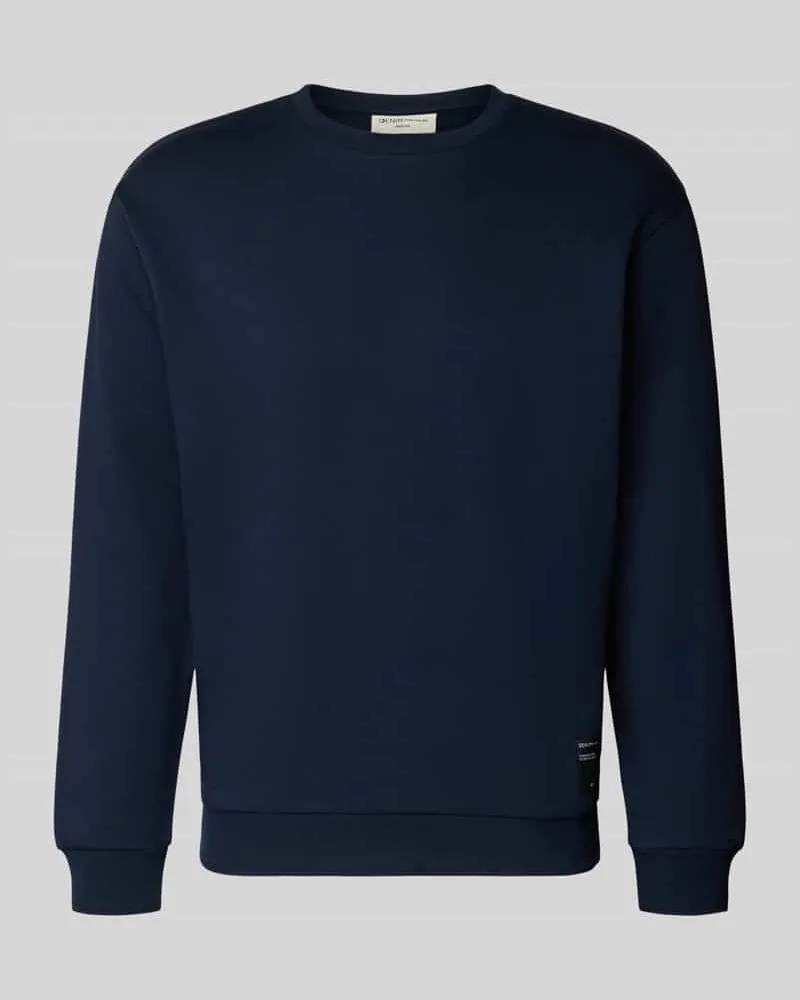 Tom Tailor Regular Fit Sweatshirt aus Baumwoll-Mix Dunkelblau