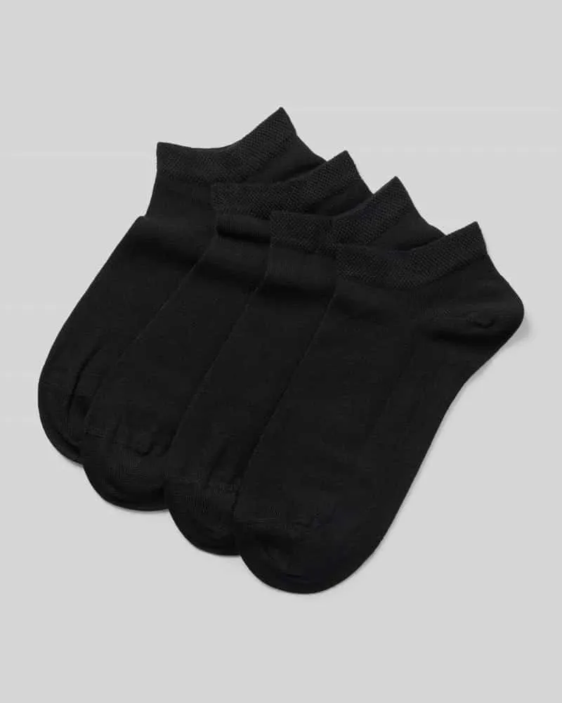 Christian Berg Slim Fit Socken aus Viskose-Mix im 4er-Pack Black