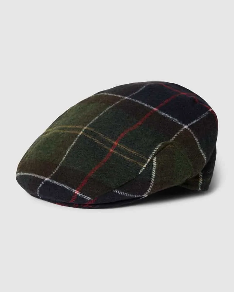 Barbour Schiebermütze mit Tartan-Karo Modell 'GALINGALE TARTAN Gruen